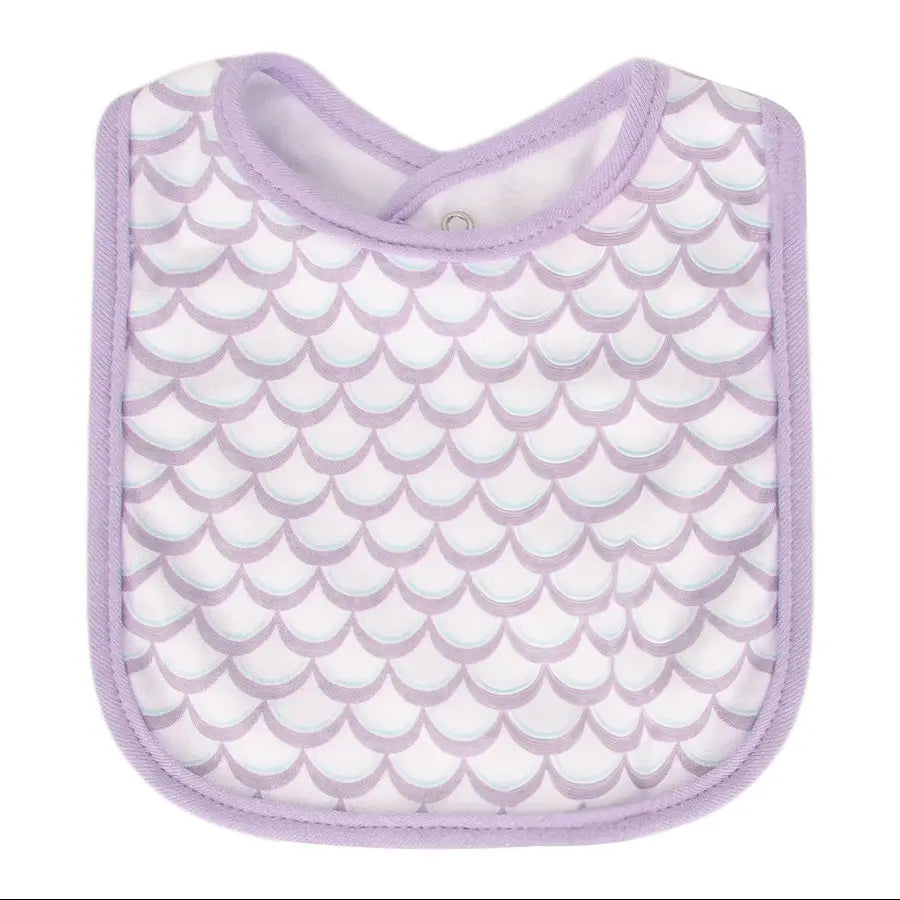 Hudson Baby Interlock Terry Bib - Mermaid (Pack of 5)