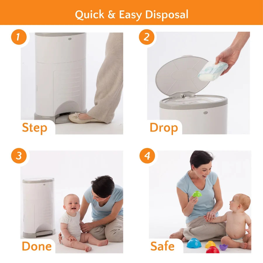 Korbell Mini Nappy Bin With 1 Pack Refill Korbell Mini Nappy Bin With 1 Pack Refill