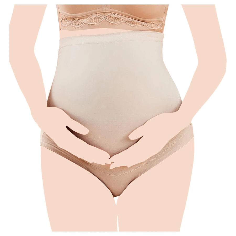 <tc>صنفينو - سراويل داخلية قطنية عالية الخصر لدعم الحمل (الجلد)</tc>