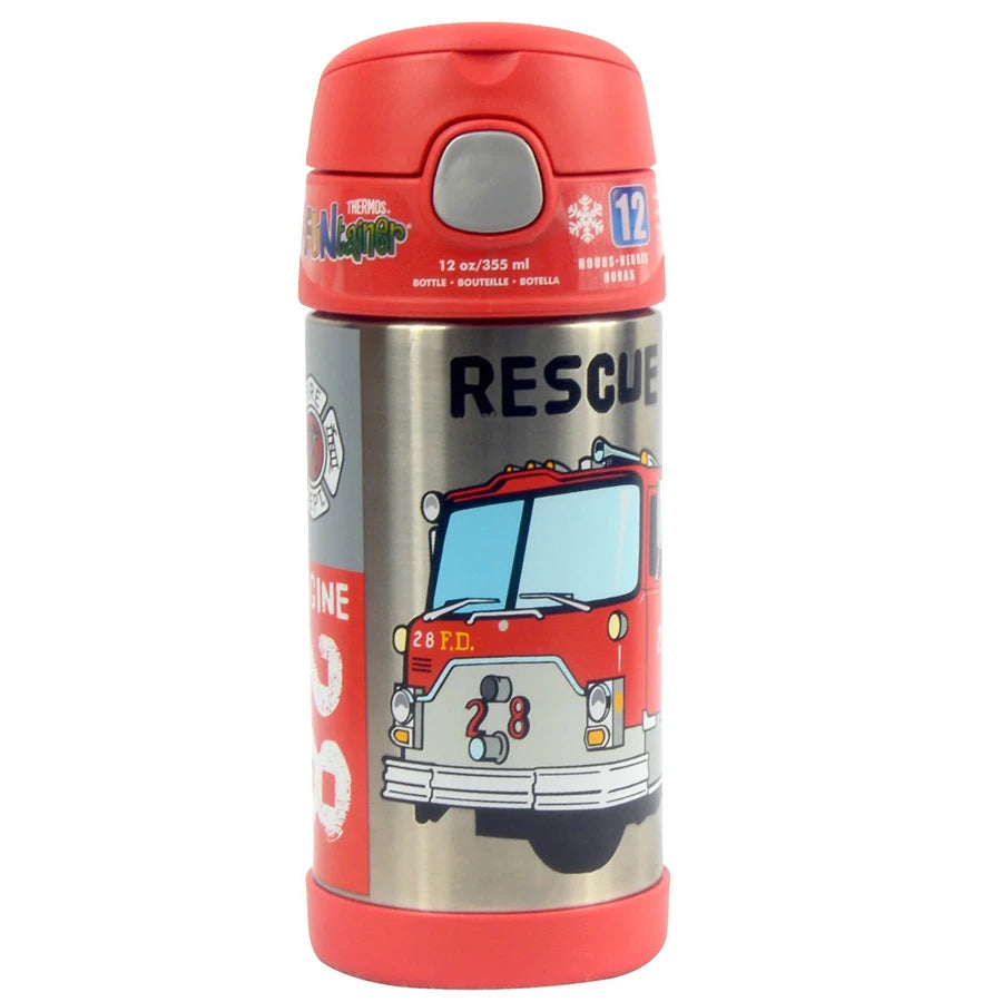 Thermos - Funtainer Stainless Steel Bottle - Rescue Truck (355 ml)