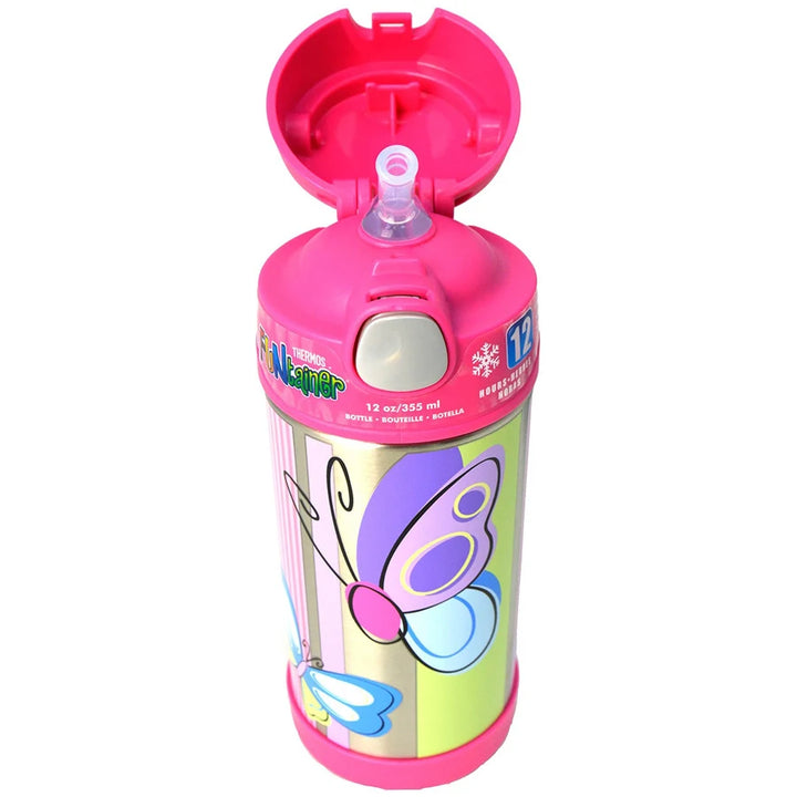 Thermos - Funtainer Stainless Steel Bottle - Butterfly (355 ml)