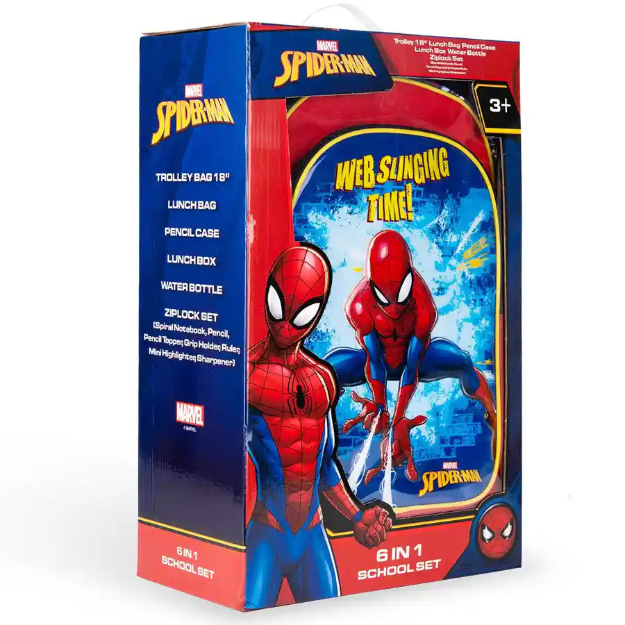 مجموعة Marvel Spiderman Web Sling Action 6in1 مقاس 18 بوصة مجموعة Marvel Spiderman Web Sling Action 6in1 مقاس 18 بوصة