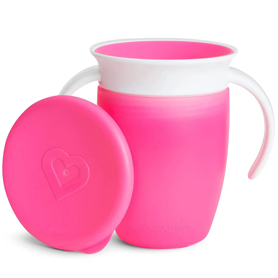 Munchkin - Miracle 360 Trainer Cup with Lid 7oz (Pink)