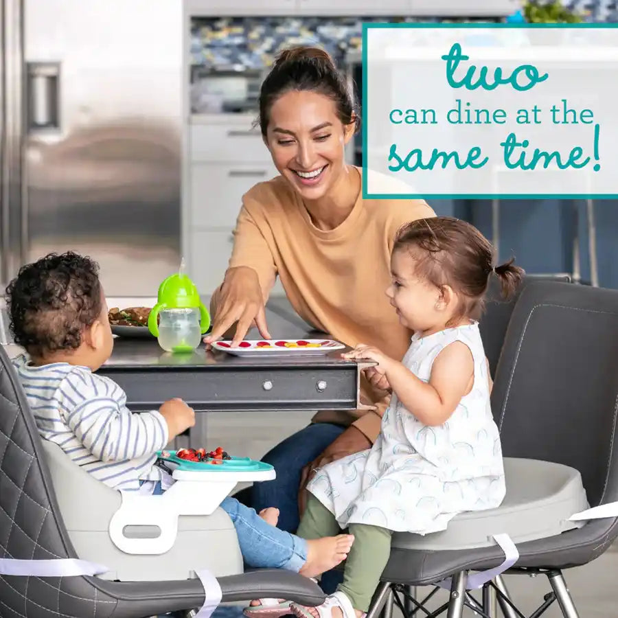 Infantino - Grow-With-Me 4-in-1 Two-Can-Dine Deluxe Feeding Booster