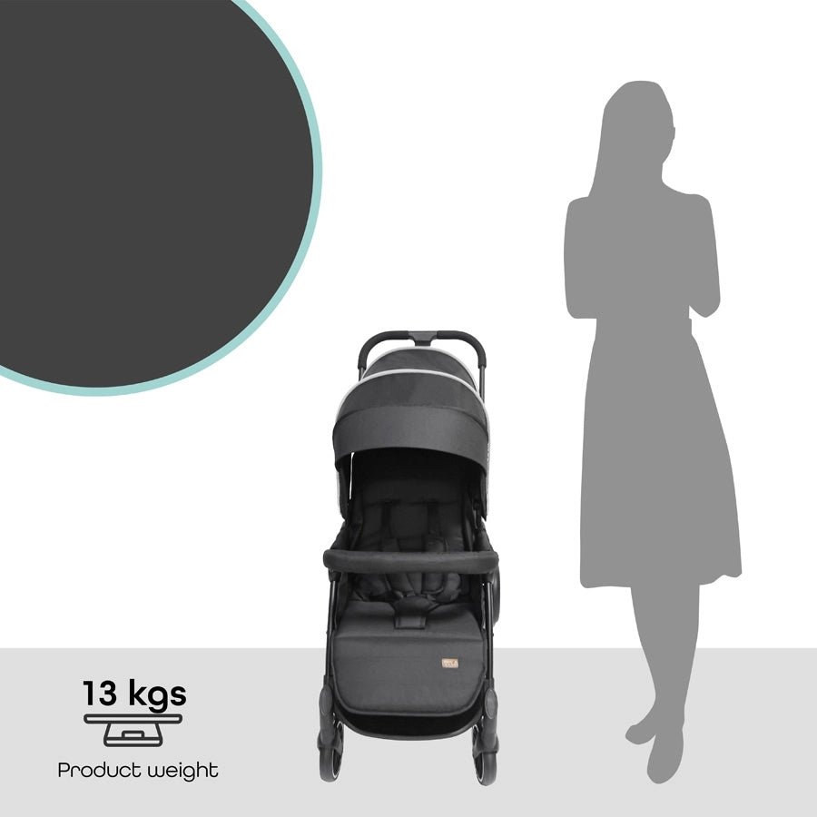 Moon Dois - Twin Stroller (Black)