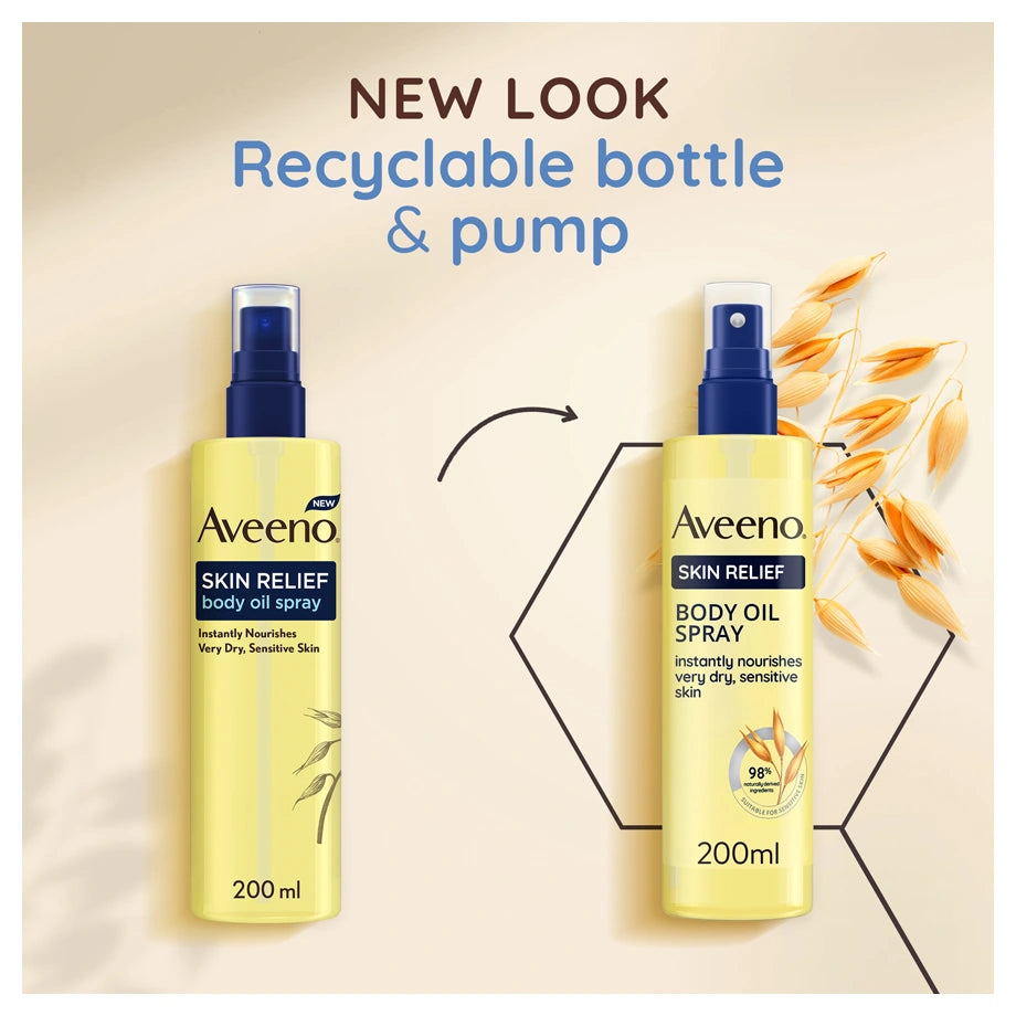 Aveeno Skin Relief Body Oil Spray 200ml