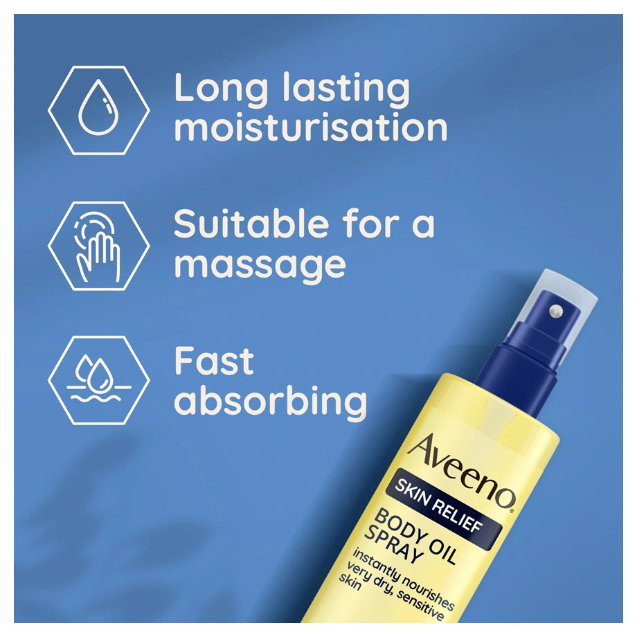 Aveeno Skin Relief Body Oil Spray 200ml