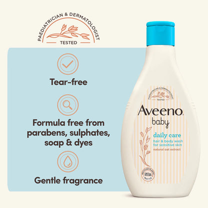 Aveeno Baby Daily Care Hair & Body Wash - 250ml