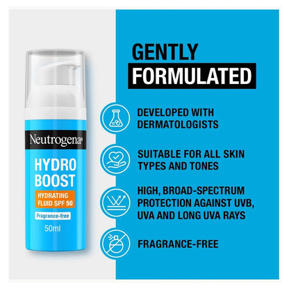 Neutrogena Hydro Boost Hydrating Fluid SPF 50 Fragrance Free 50ml