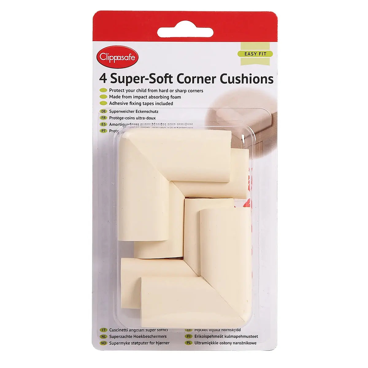 Clippasafe Super-Soft Corner Cushions (4 Pack) - CL771