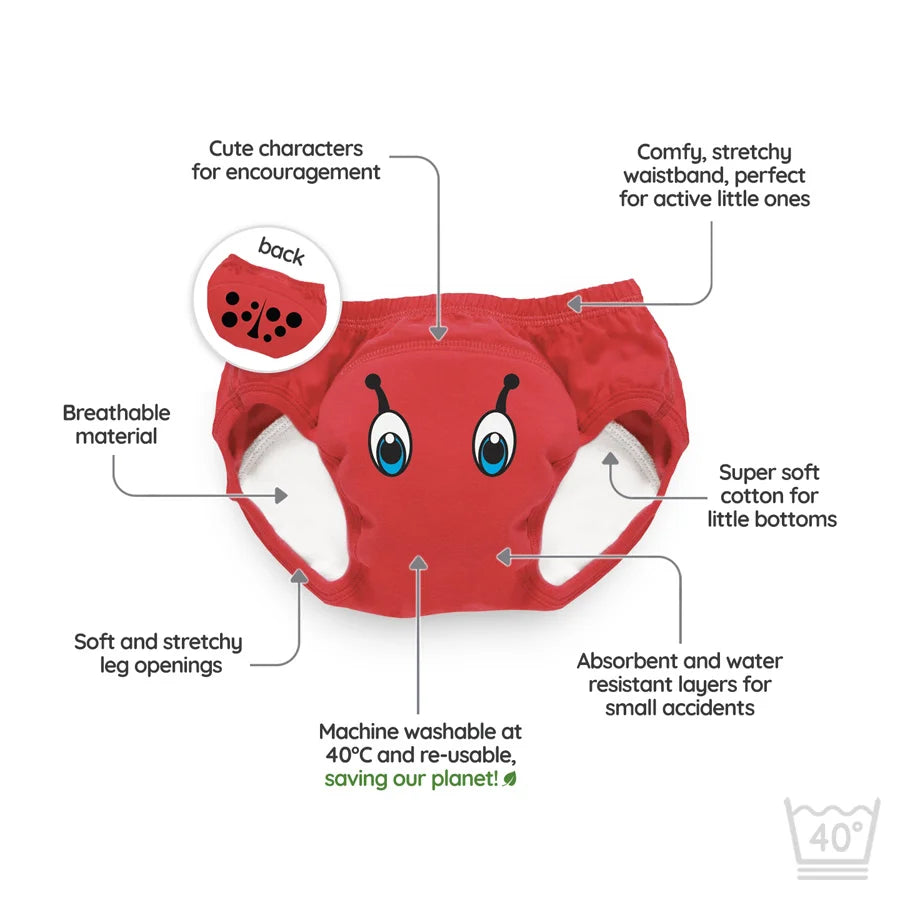 سروال التدريب ماي ليتل (عبوة من 3 قطع) - ليدي بج سروال التدريب ماي ليتل (عبوة من 3 قطع) - ليدي بج