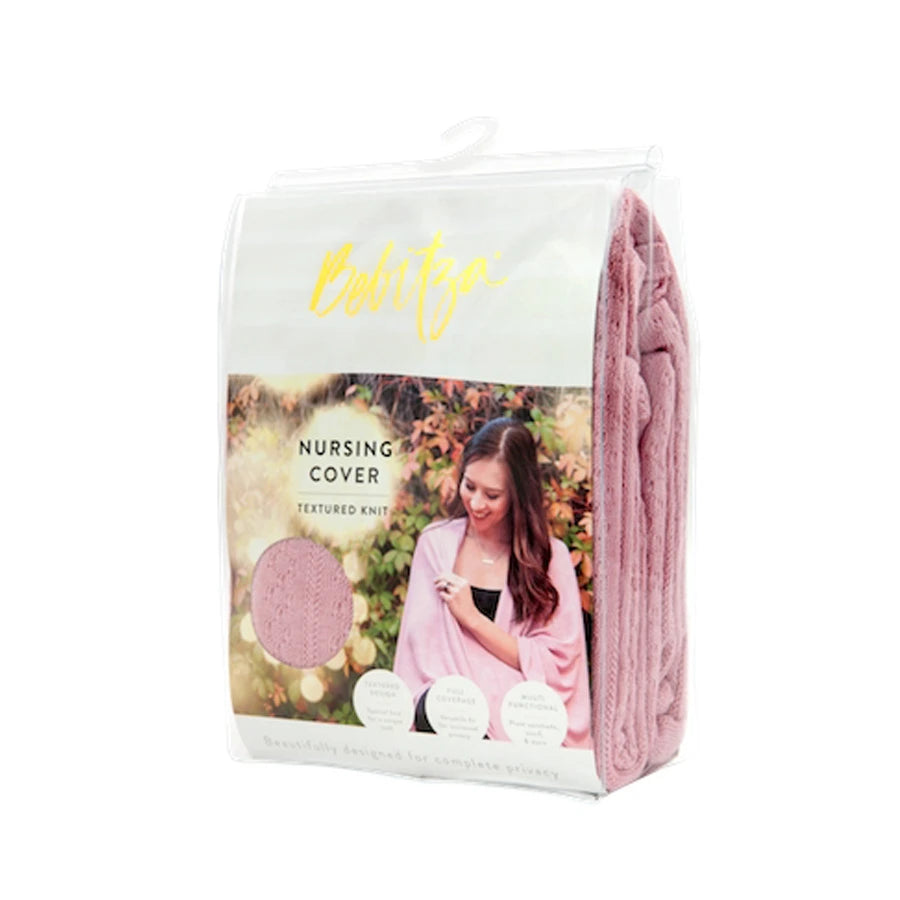 Bebitza - Textured Knit Nursing Cover - Pink
