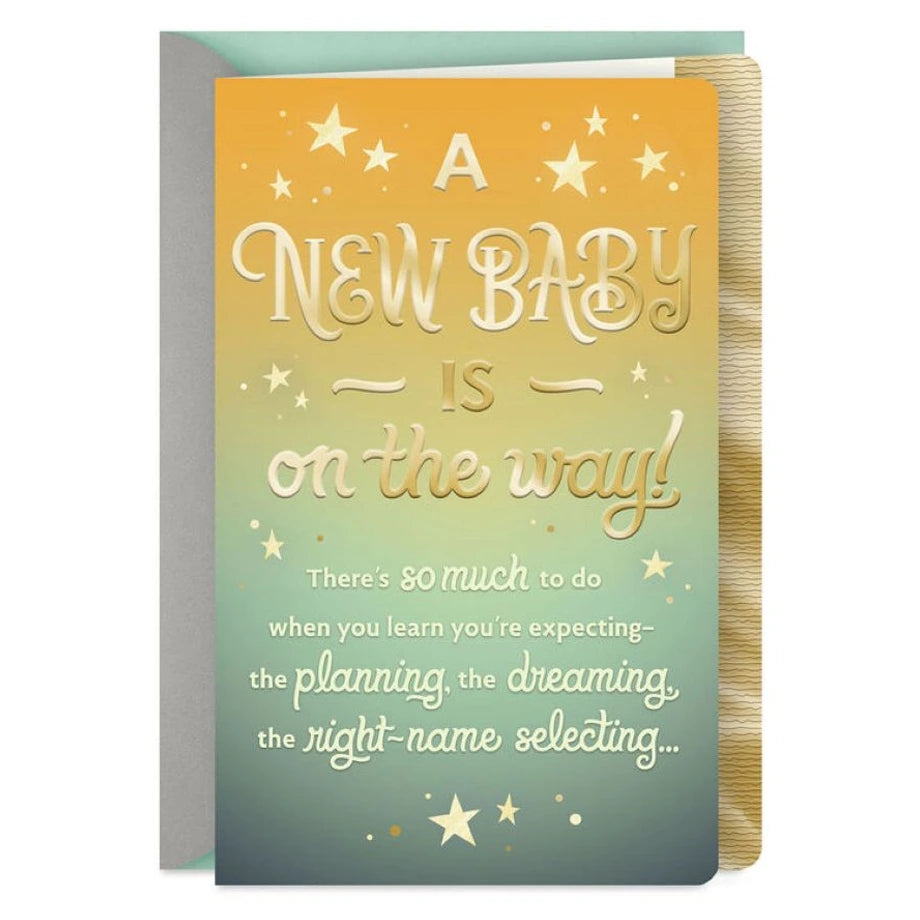 Hallmark A New Baby Is on the Way Pregnancy Congratulations Card