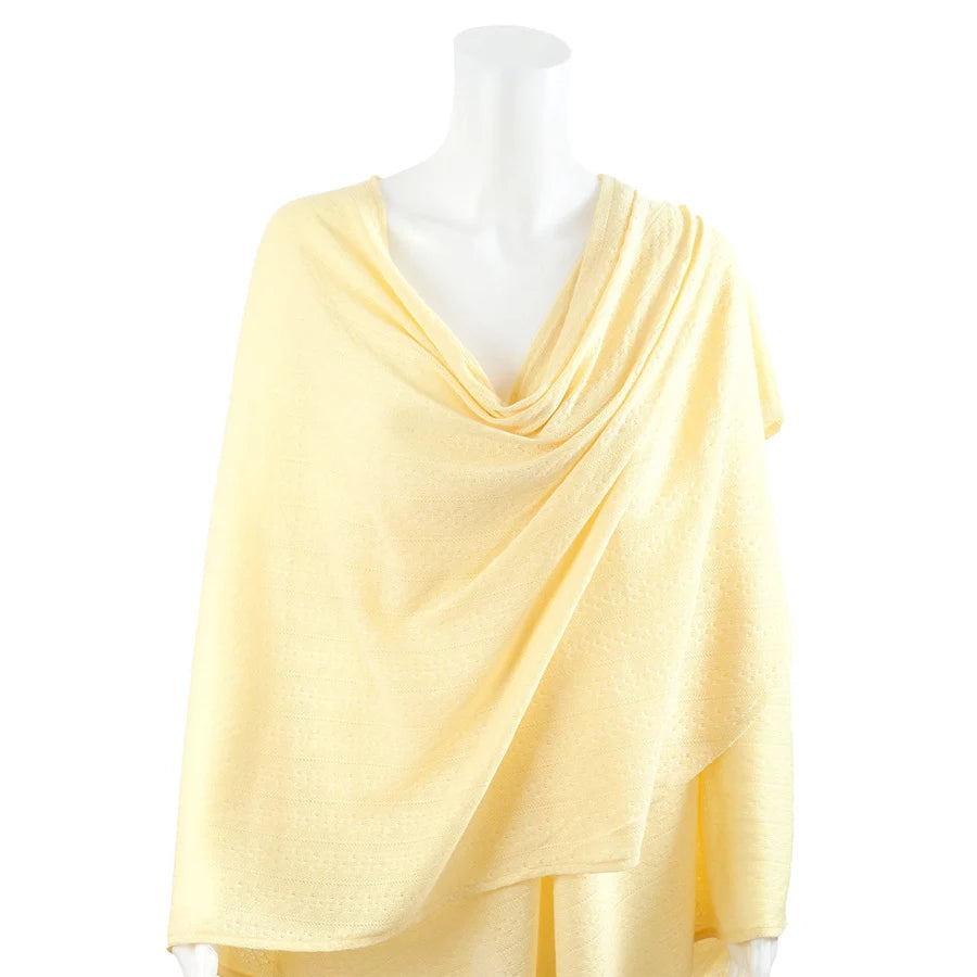 Bebitza - Textured Knit Nursing Cover - Yellow
