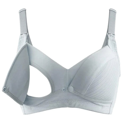Okus Comfy Cotton Maternity & Nursing Bra - Light Grey