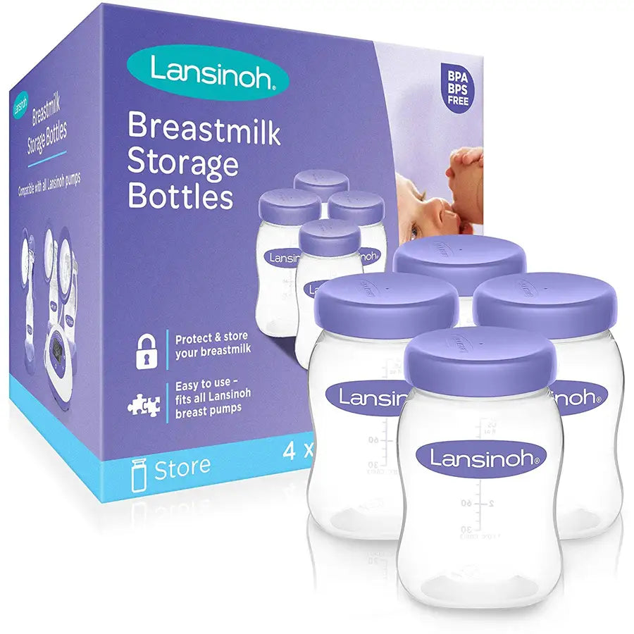 Lansinoh Breastmilk Storage Bottles (Pack of 4)
