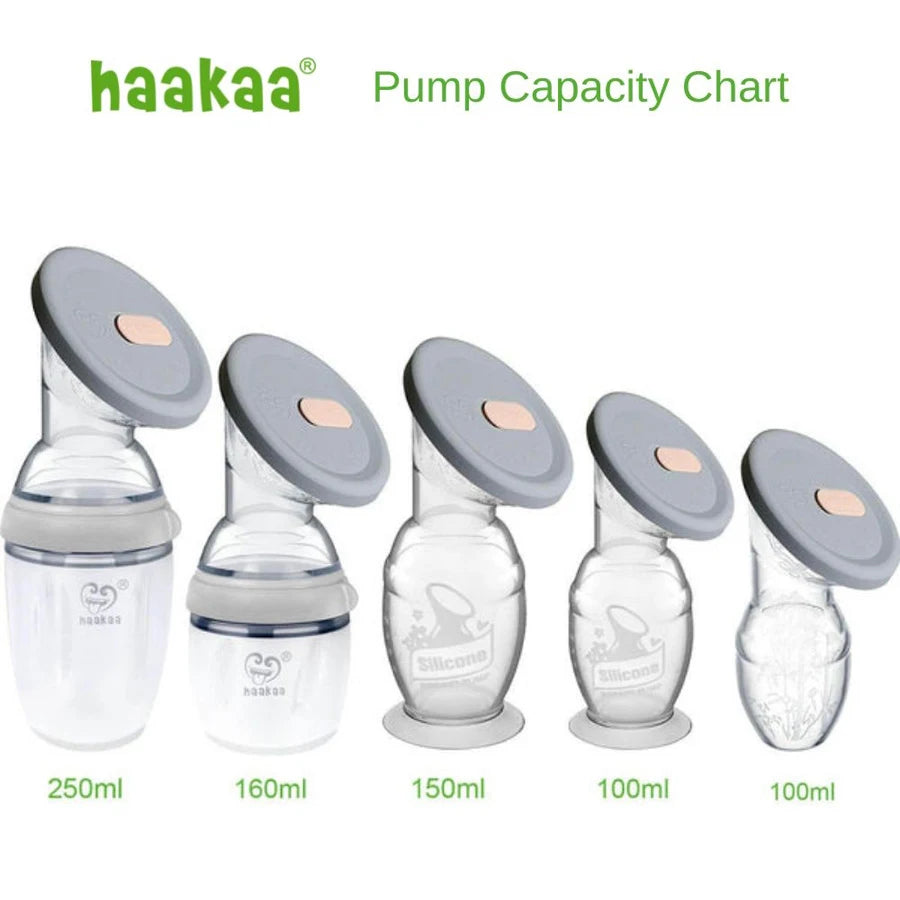 Haakaa - Silicone Breast Pump with Suction Base & Silicone Cap 150ml
