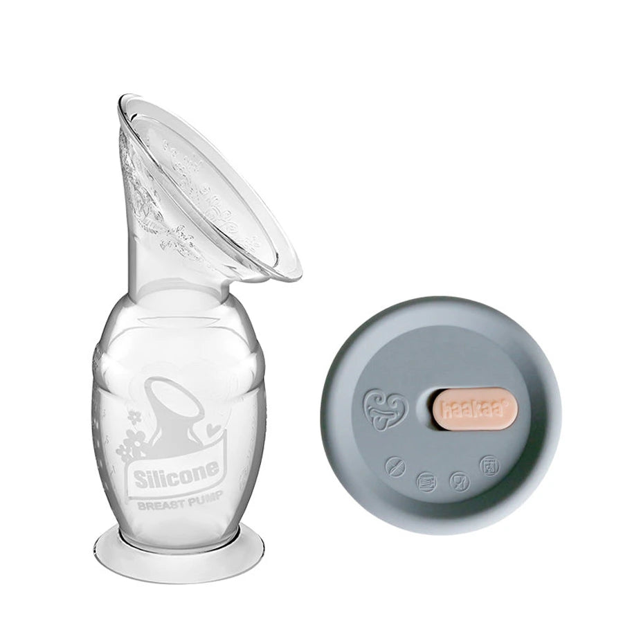 Haakaa Silicone Breast Pump with Suction Base & Silicone Cap 150ml