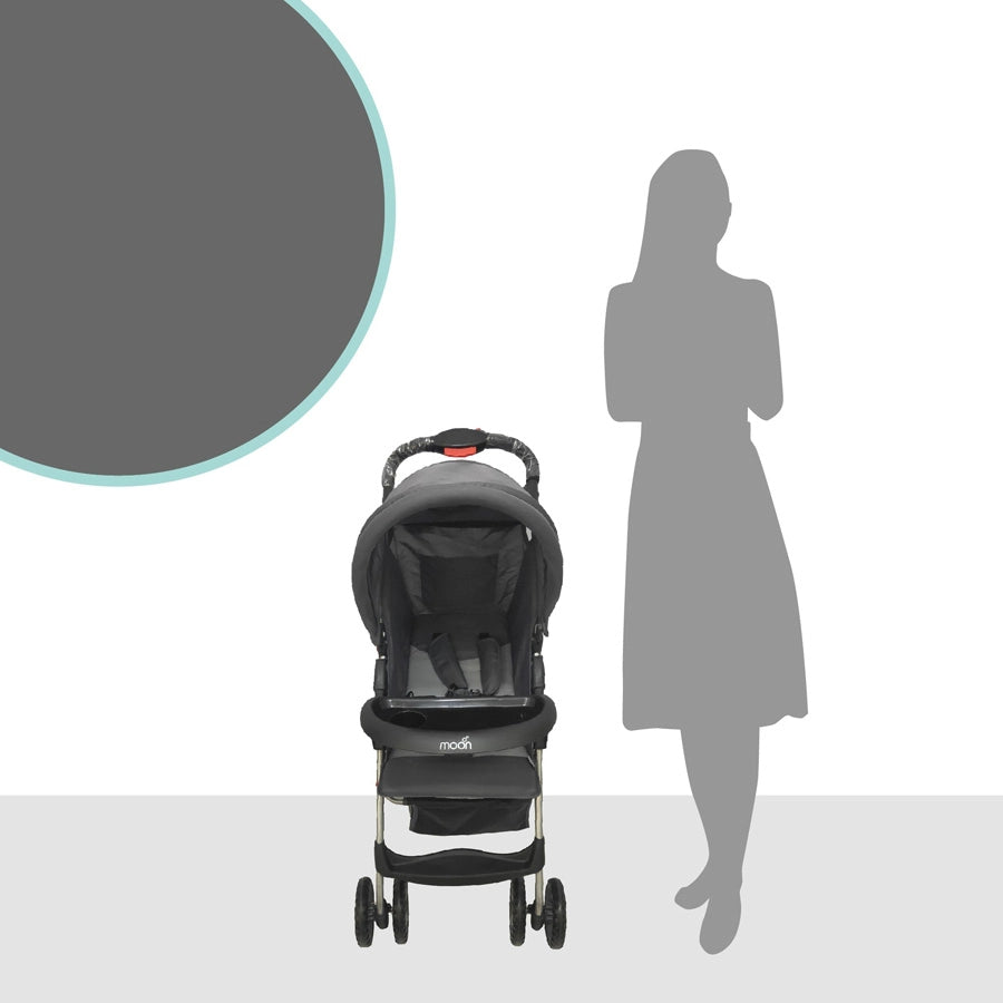Moon Bezik One Fold Stroller (Grey) Moon Bezik One Fold Stroller (Grey)