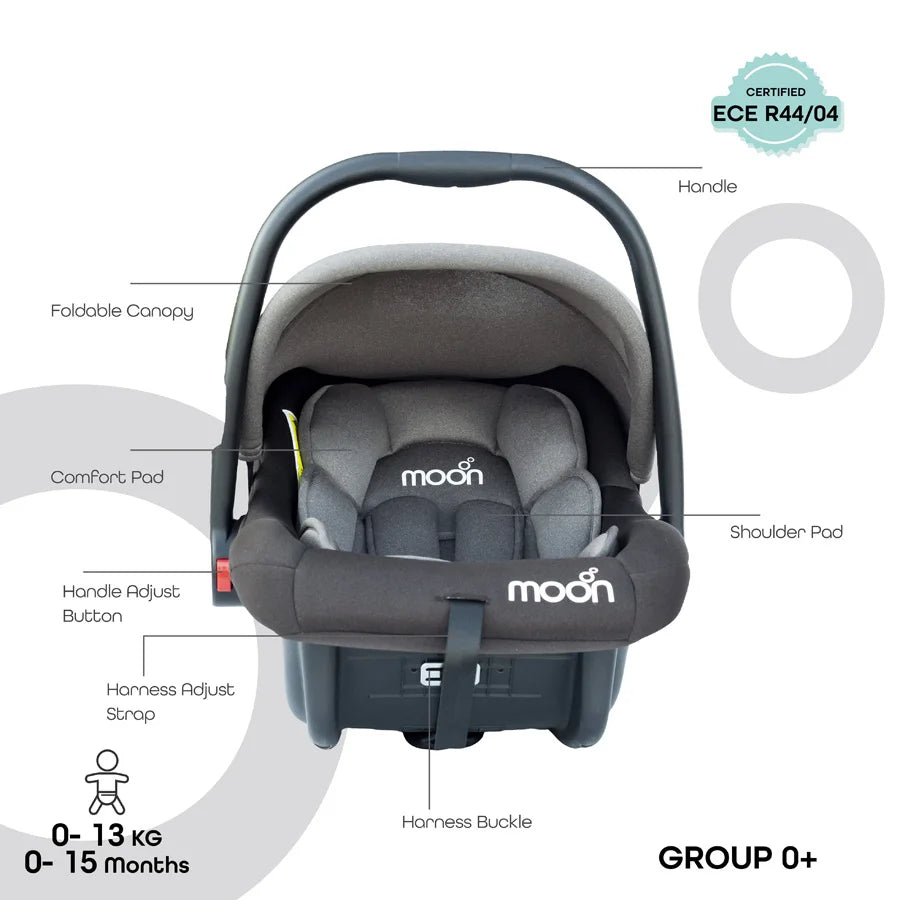 Moon - Bibo Baby Carrier/Car Seat (Brown)