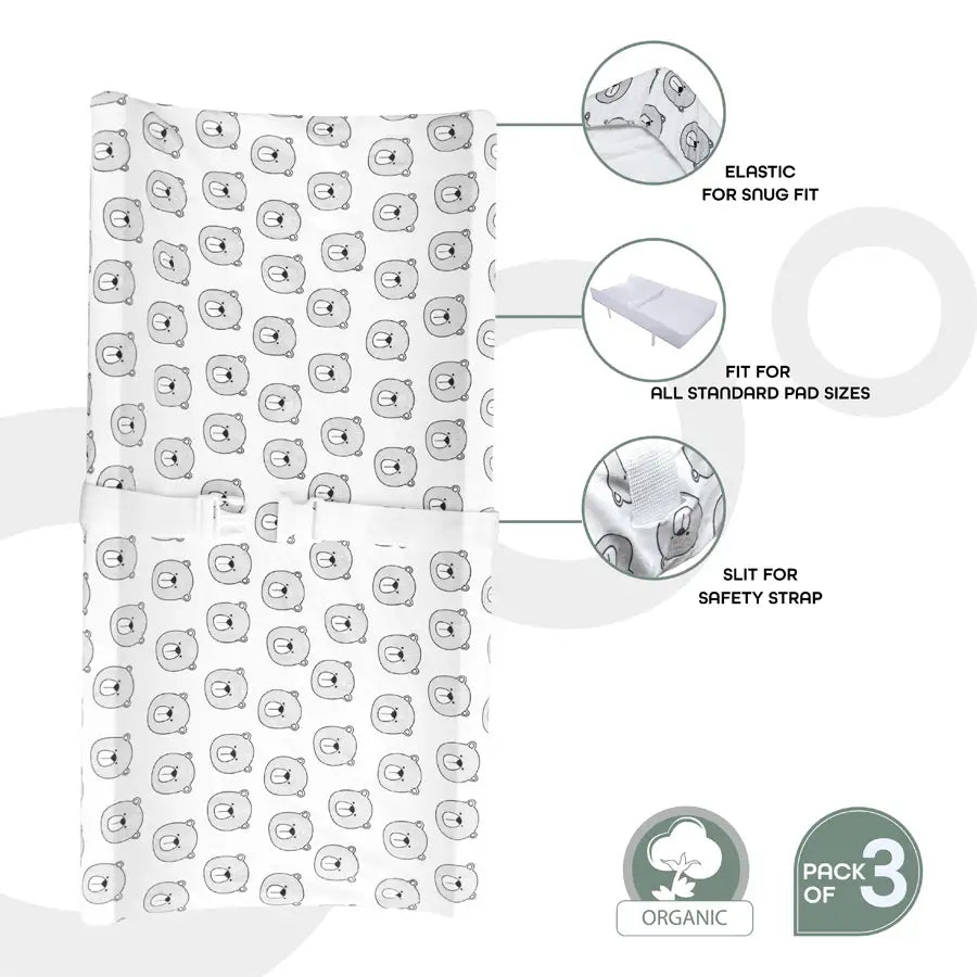 Moon - Changing Pad Cover (Pack of 3)