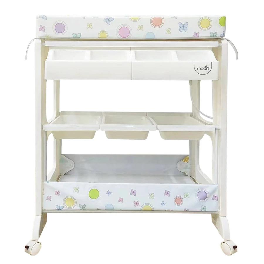Moon Changing Table - Baby Elephants with Balloons (82 x 52 x 102 cm)