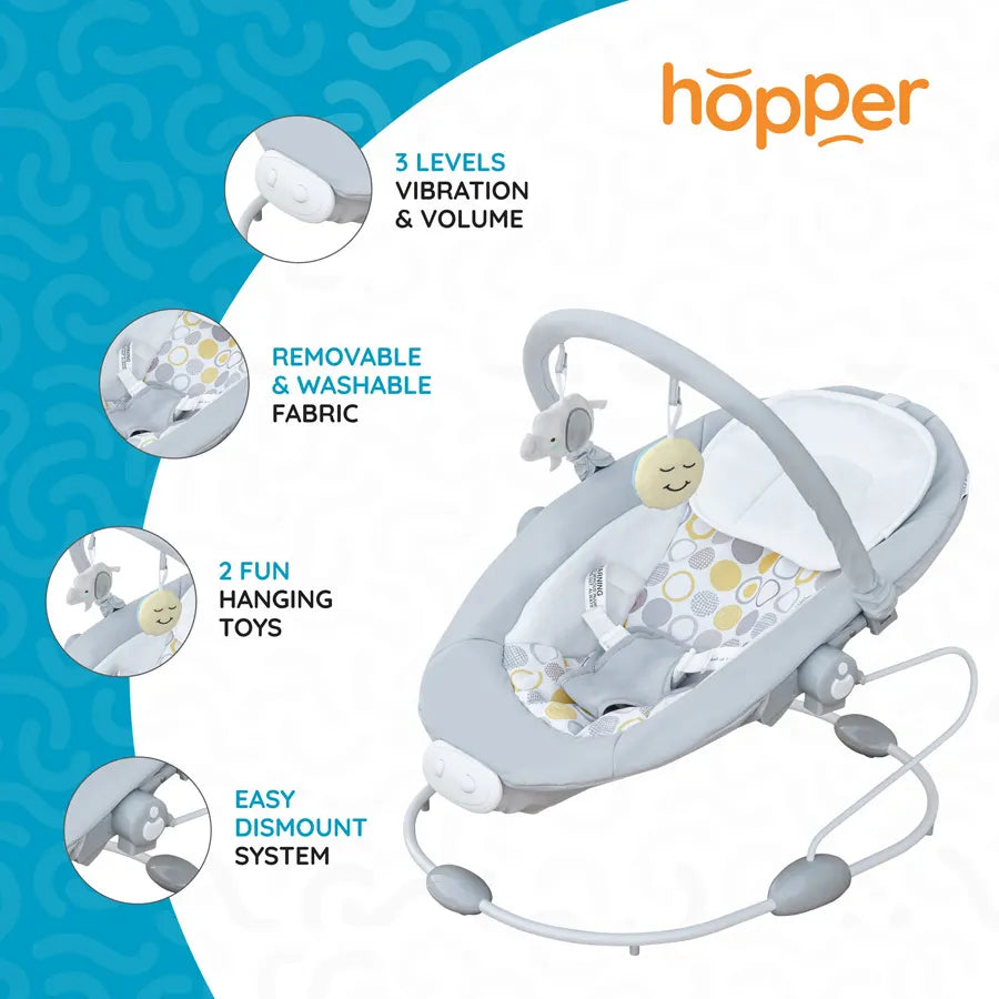 Moon - Hopper Baby Bouncer (Grey)