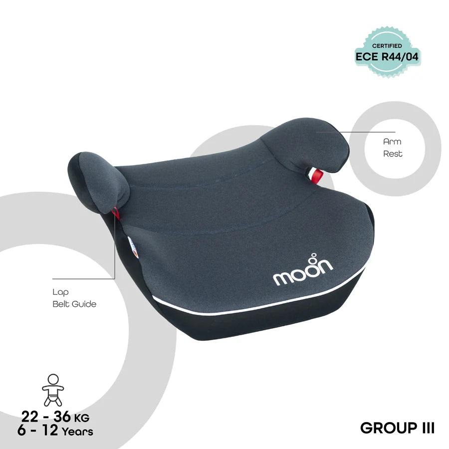 Moon Kido Baby Booster Car Seat (Dark Grey)
