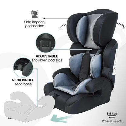Moon Tolo Car Seat (Group 1,2,3) - Grey
