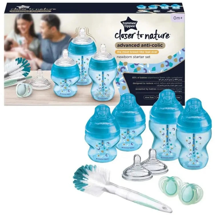 Tommee Tippee Advanced Anti-Colic Starter Bottle Kit (Blue)
