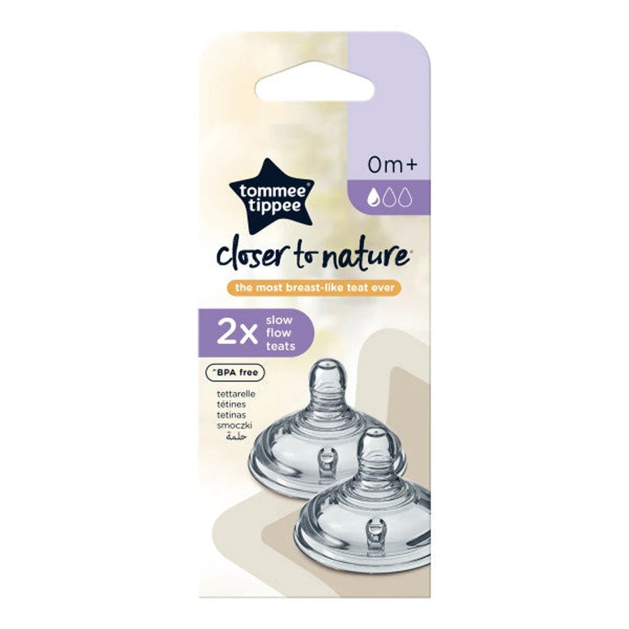 Tommee Tippee Closer to Nature 2 x Slow Flow Teats