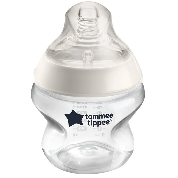 Tommee Tippee Closer to Nature Feeding Bottle, 150ml x 1 (Clear)