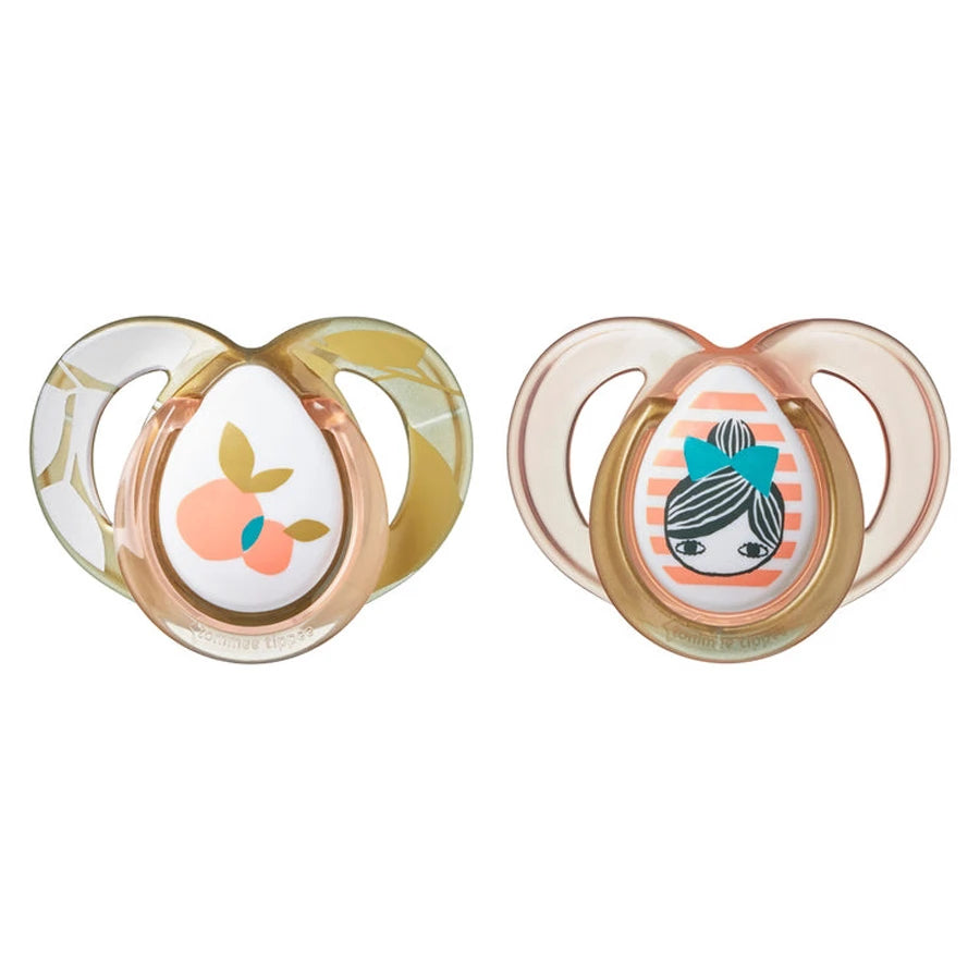 Tommee Tippee MODA Soother, (6-18 months), Pack of 2 - Girl