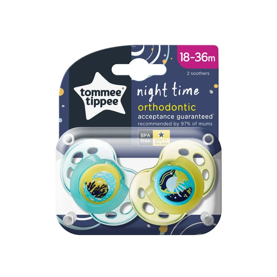 Tommee Tippee Night Time Soother, Pack of 2, (18-36  months)