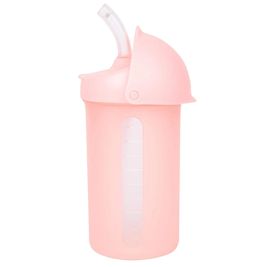 Boon - Swig Silicone Straw Bottle 10oz (Pink)