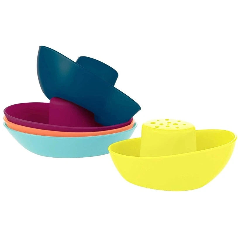 Boon Fleet Stacking Boats Bath Toy - Multicolor Boon Fleet Stacking Boats Bath Toy - Multicolor