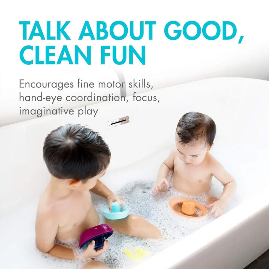 Boon Fleet Stacking Boats Bath Toy - Multicolor Boon Fleet Stacking Boats Bath Toy - Multicolor