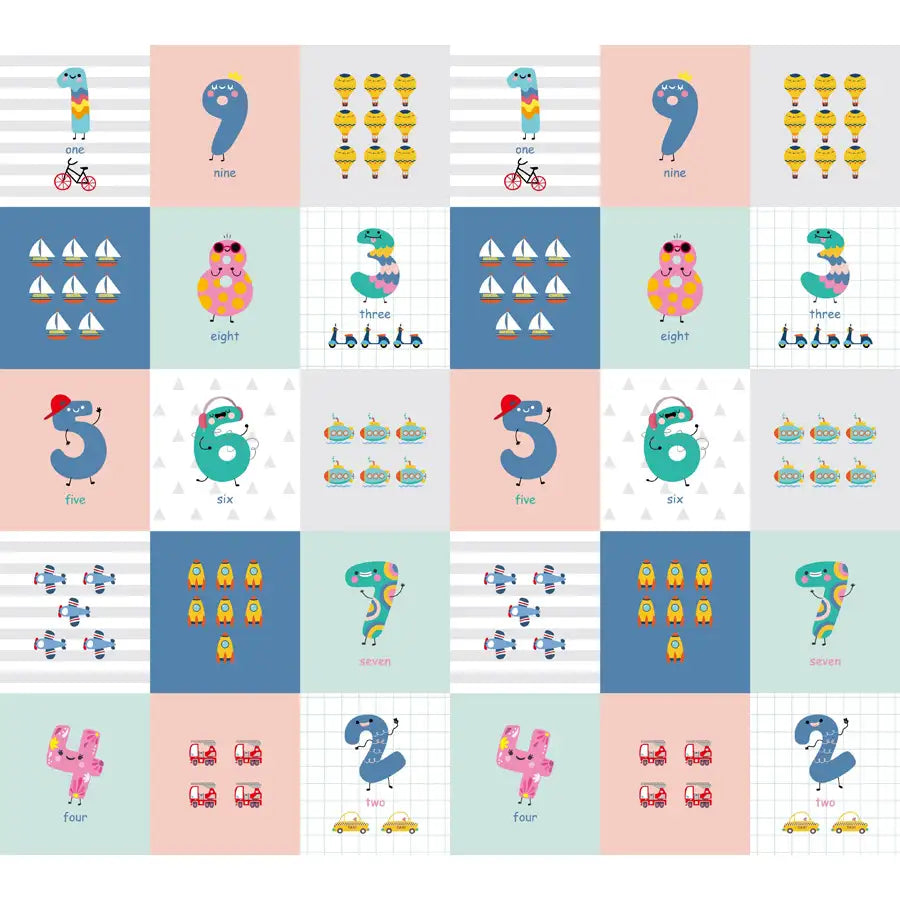Galaxy Baby Reversible Playmats - Numbers (1cm thick)