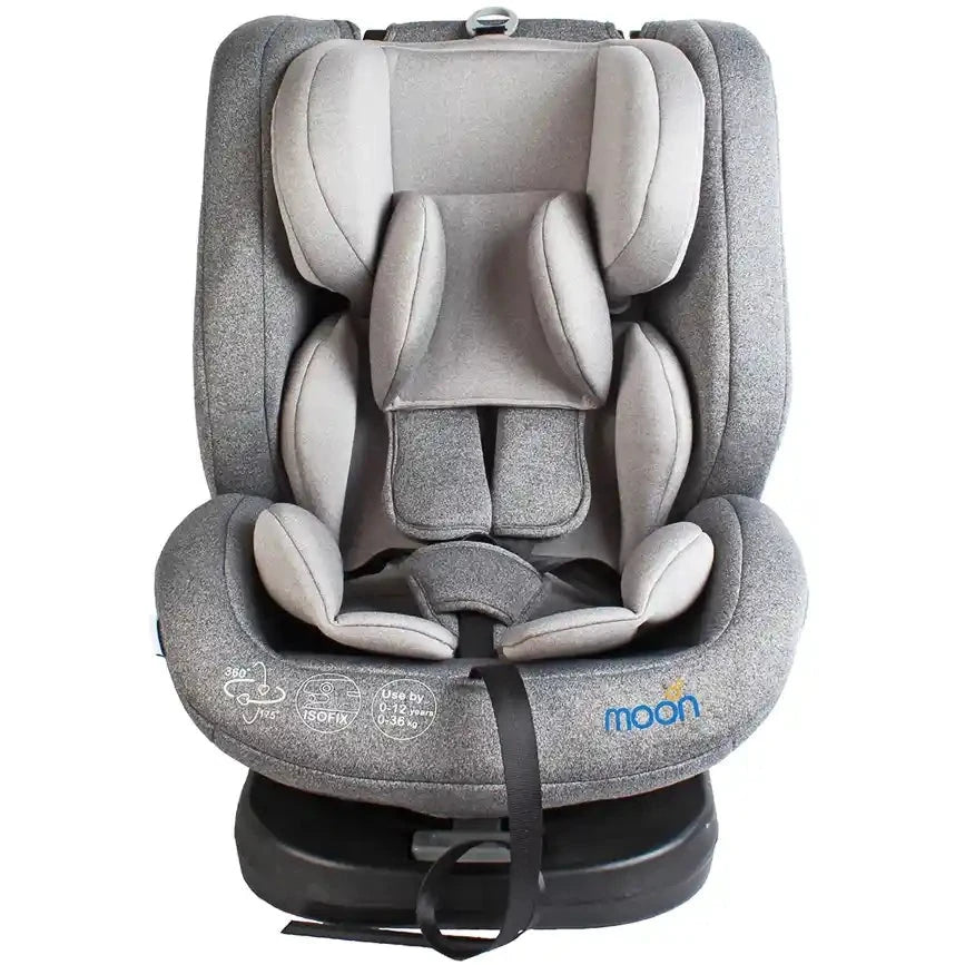 Moon - Rover - Baby/Infant Car Seat Group (0+,1,2,3) 360° Rotate - Grey