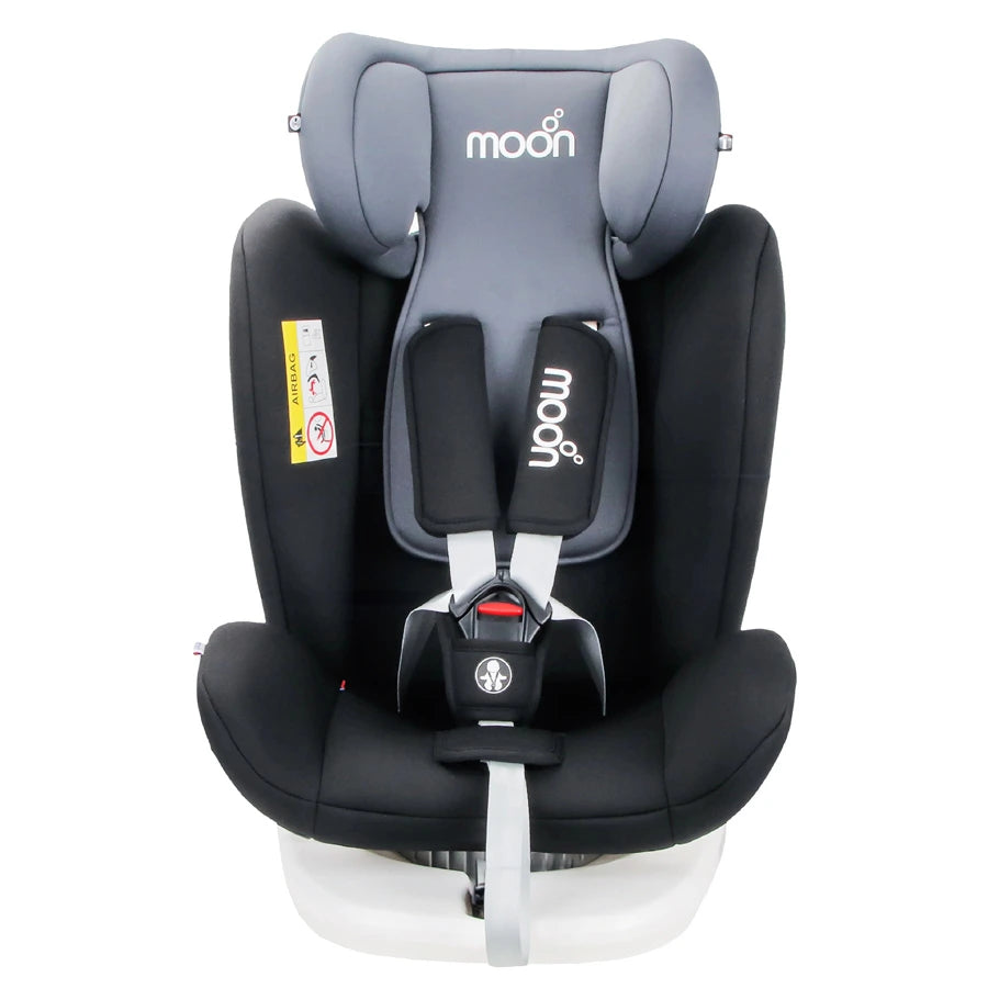 Moon Gyro Baby Car Seat For Child Group 0+/1/2/3 (0-36 Kg/0-12 Year) Isofix+ Top Tether Rotation 360° - Black