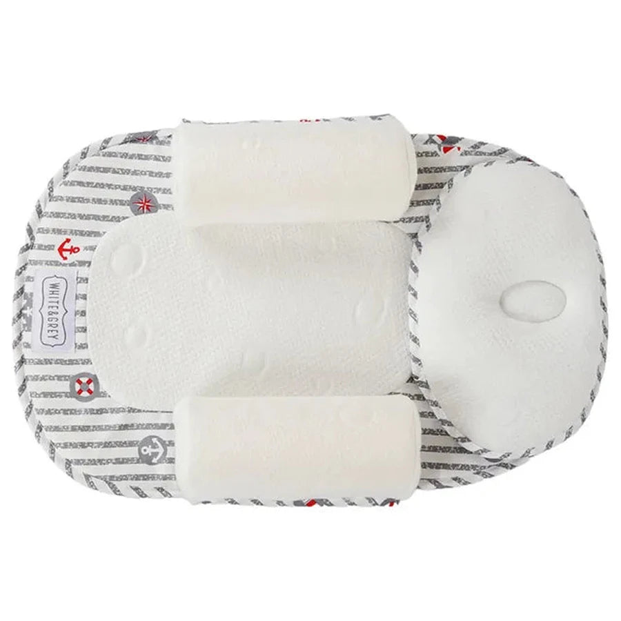 White & Grey Baby Cosy Sleep - Anchor