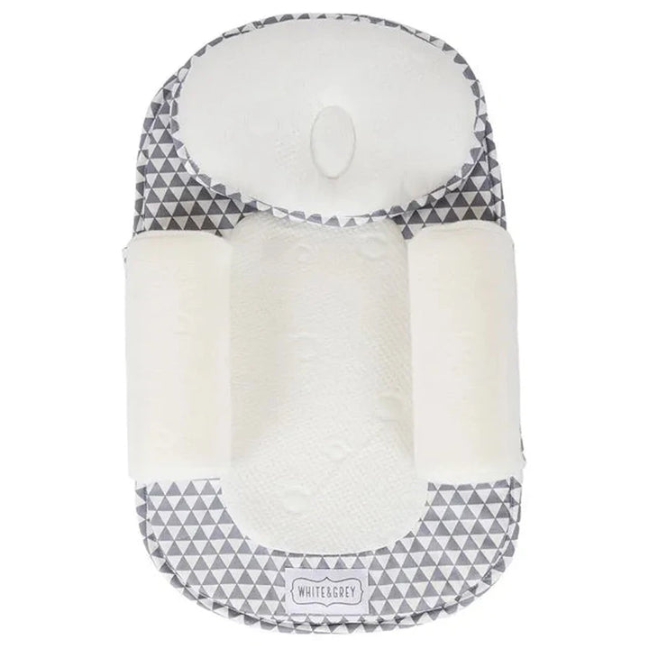 White & Grey Baby Cosy Sleep - Triangle