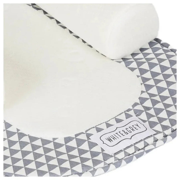 White & Grey Baby Cosy Sleep - Triangle