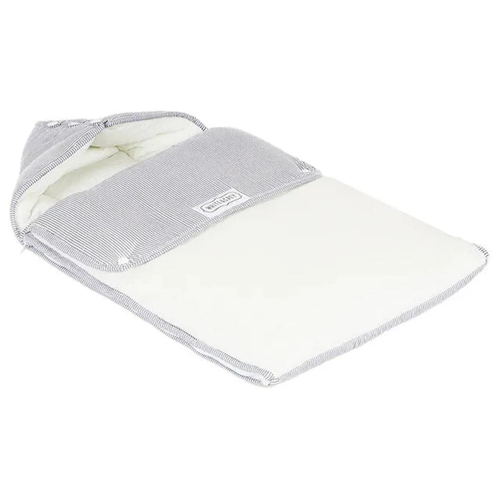 White & Grey Baby Sleeping Bag - Stripes