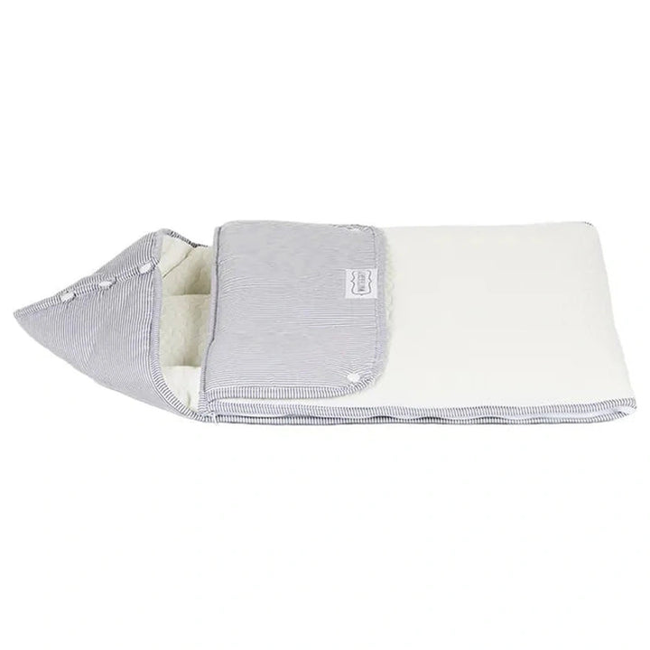 White & Grey Baby Sleeping Bag - Stripes