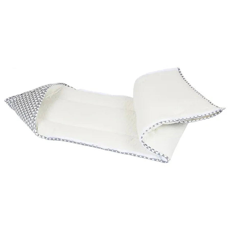 White & Grey Baby Sleeping Bag - Triangle