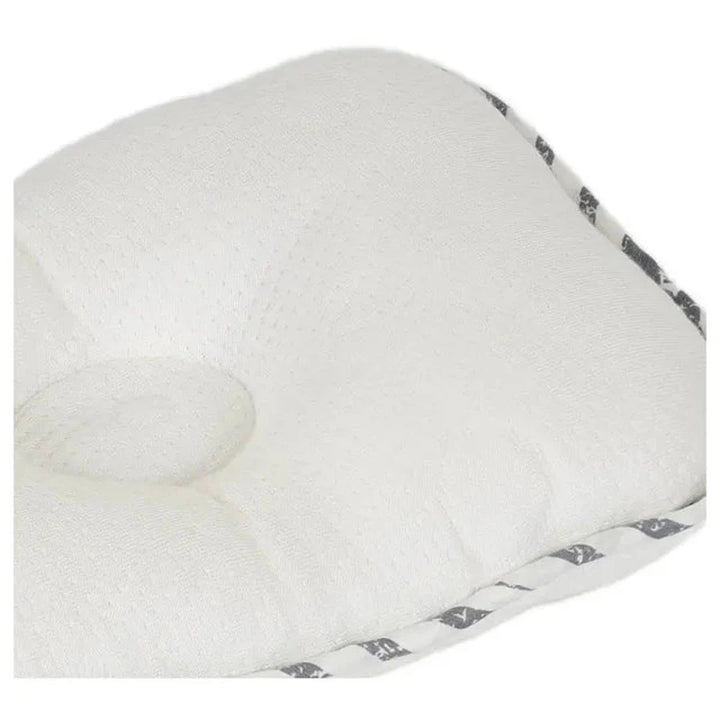 White & Grey Bamboo Cushioned Pillow - Anchor