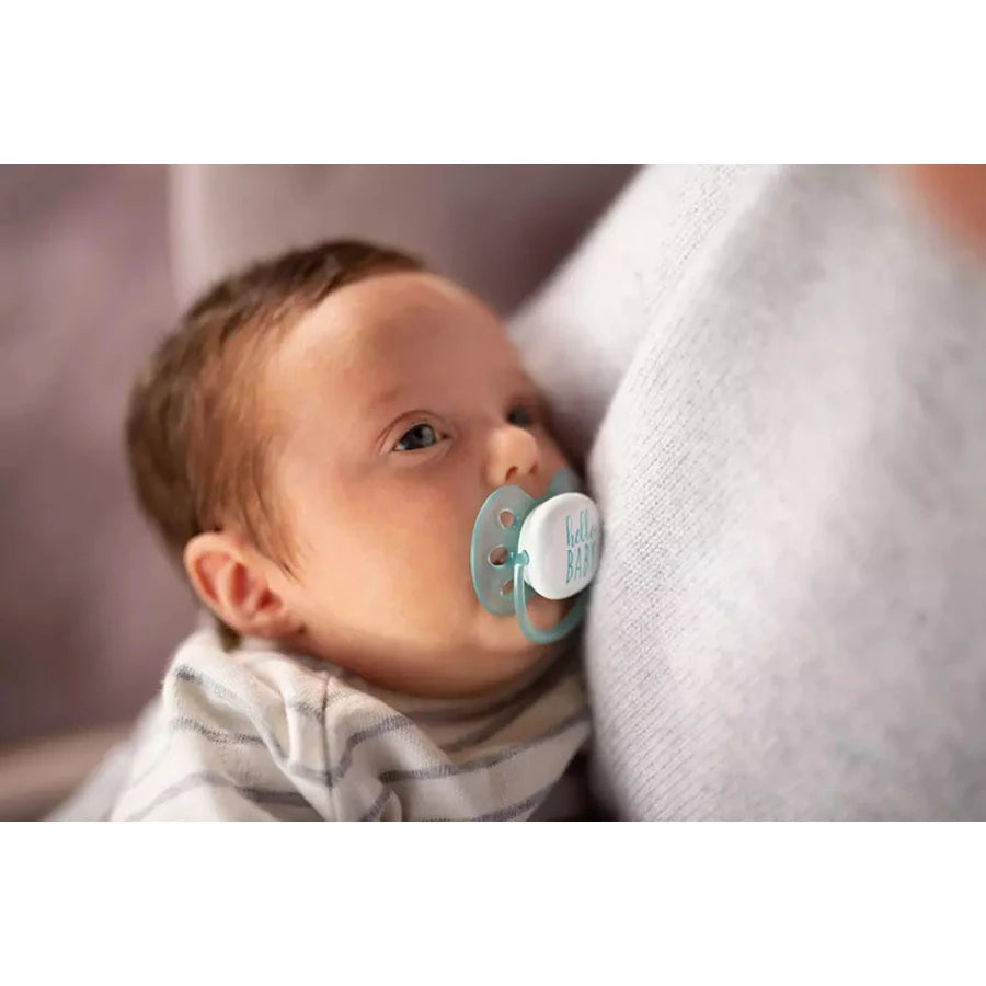 Philips Avent Silicone Soother Soft 0-6m Boy Deco (Pack of 2) - SCF222/01