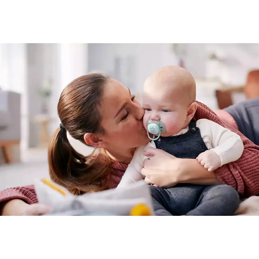 Philips Avent Silicone Soother Soft 0-6m Boy Deco (Pack of 2) - SCF222/01