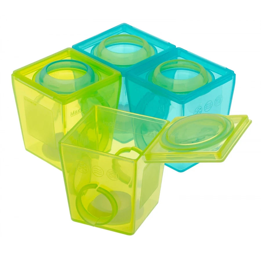 Brother Max - 2nd Stage Weaning Pots (Blue/ Green)